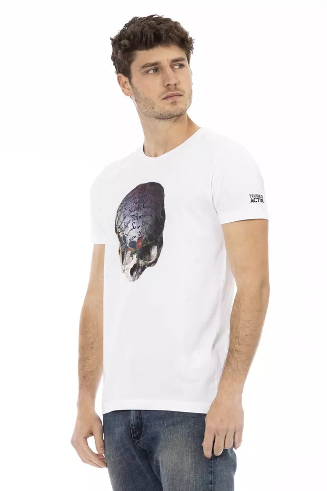 Trussardi Action White Cotton Men T-Shirt