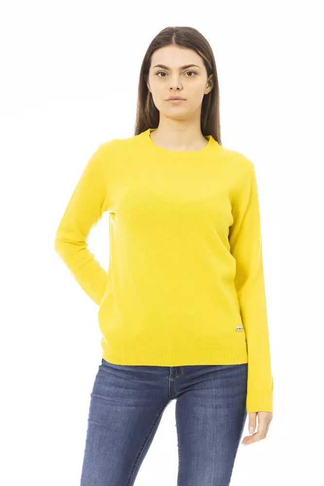 Baldinini Trend Yellow Wool Women Sweater - ACCEXO