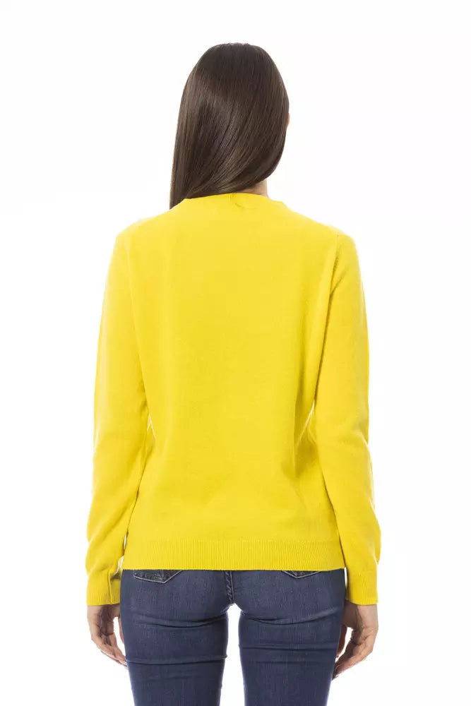 Baldinini Trend Yellow Wool Women Sweater - ACCEXO
