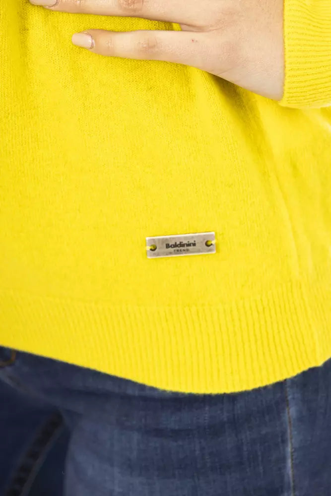 Baldinini Trend Yellow Wool Women Sweater - ACCEXO