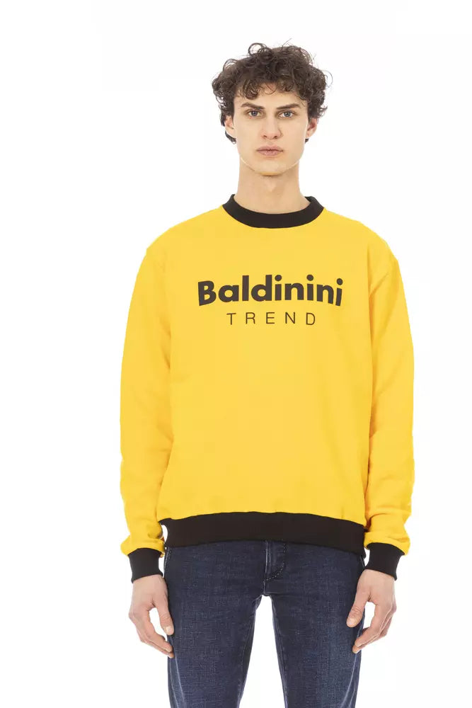 Baldinini Trend Yellow Cotton Men Sweater - ACCEXO