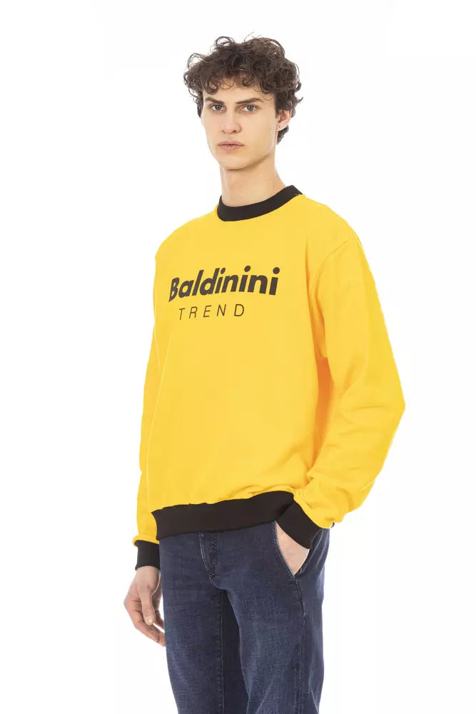 Baldinini Trend Yellow Cotton Men Sweater - ACCEXO