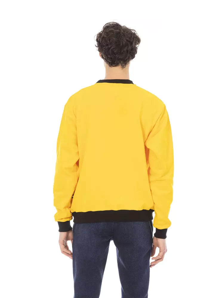 Baldinini Trend Yellow Cotton Men Sweater - ACCEXO