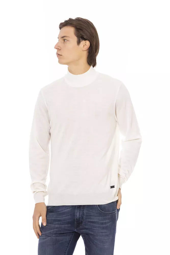 Baldinini Trend White Fabric Men Sweater - ACCEXO