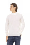 Baldinini Trend White Fabric Men's Turtleneck Sweater