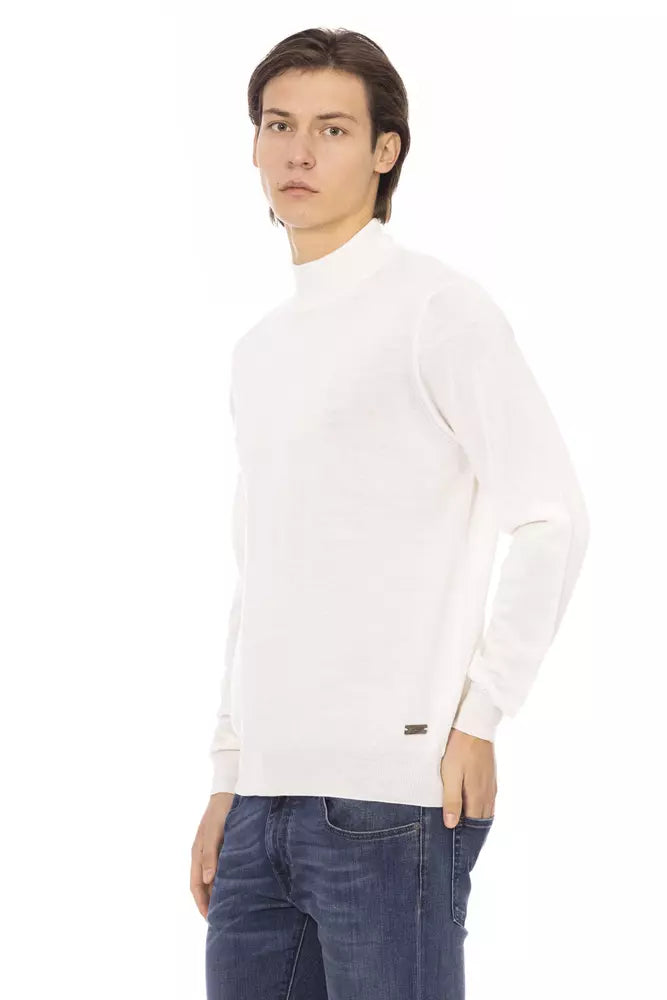 Baldinini Trend White Fabric Men Sweater - ACCEXO