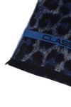 Cavalli Class Blue Wool Men Scarf