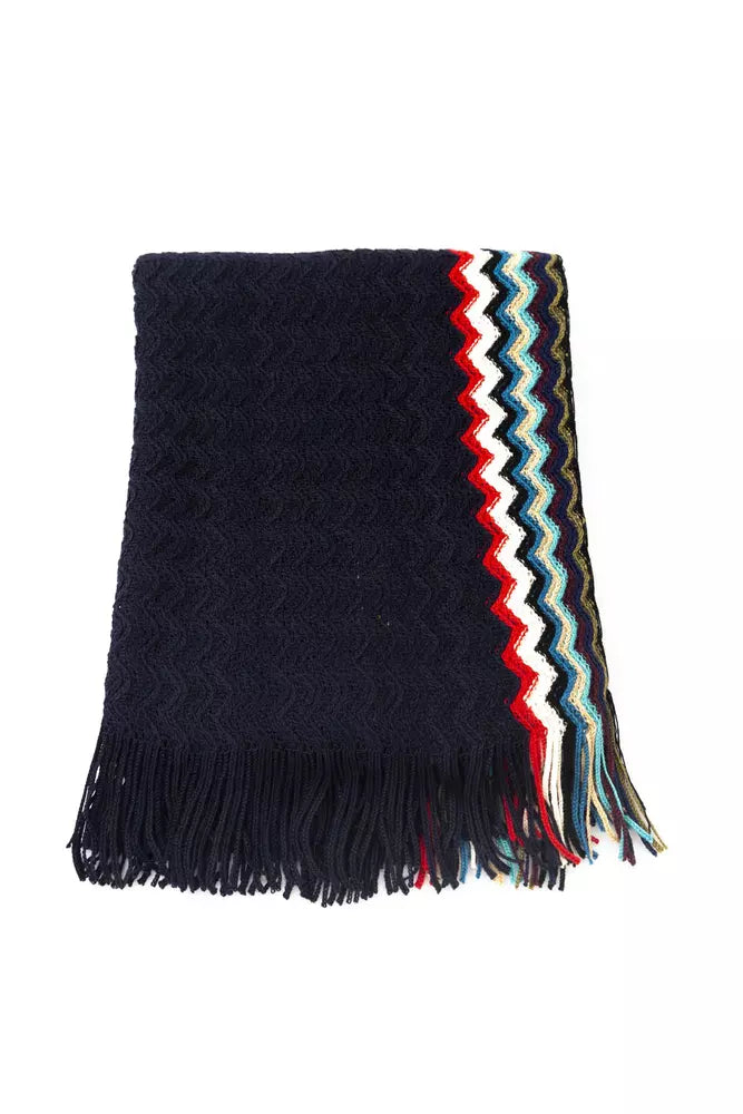 Missoni Black Wool Men Scarf - ACCEXO