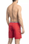 Bikkembergs Red Polyester Men Swim Short