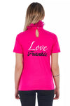 Frankie Morello Pink Cotton Women T-Shirt