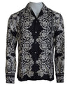 Dolce & Gabbana Elegant Satin Floral Baroque Shirt