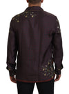 Dolce & Gabbana Elegant Silk Satin Men's Pajama Style Shirt