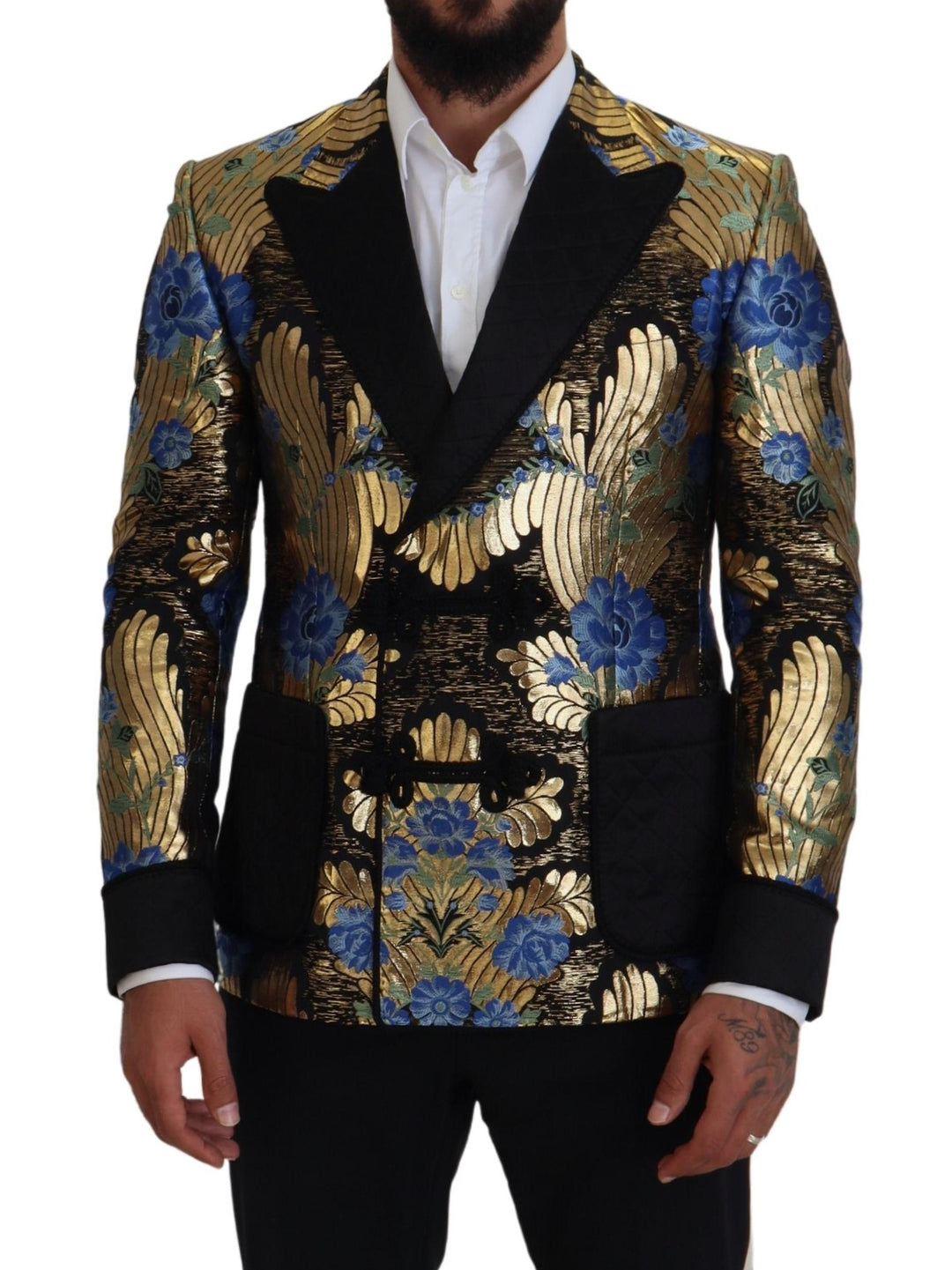 Dolce & Gabbana Elegant Floral Evening Party Blazer