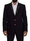 Dolce & Gabbana Sicilian Style Black Single Breasted Blazer