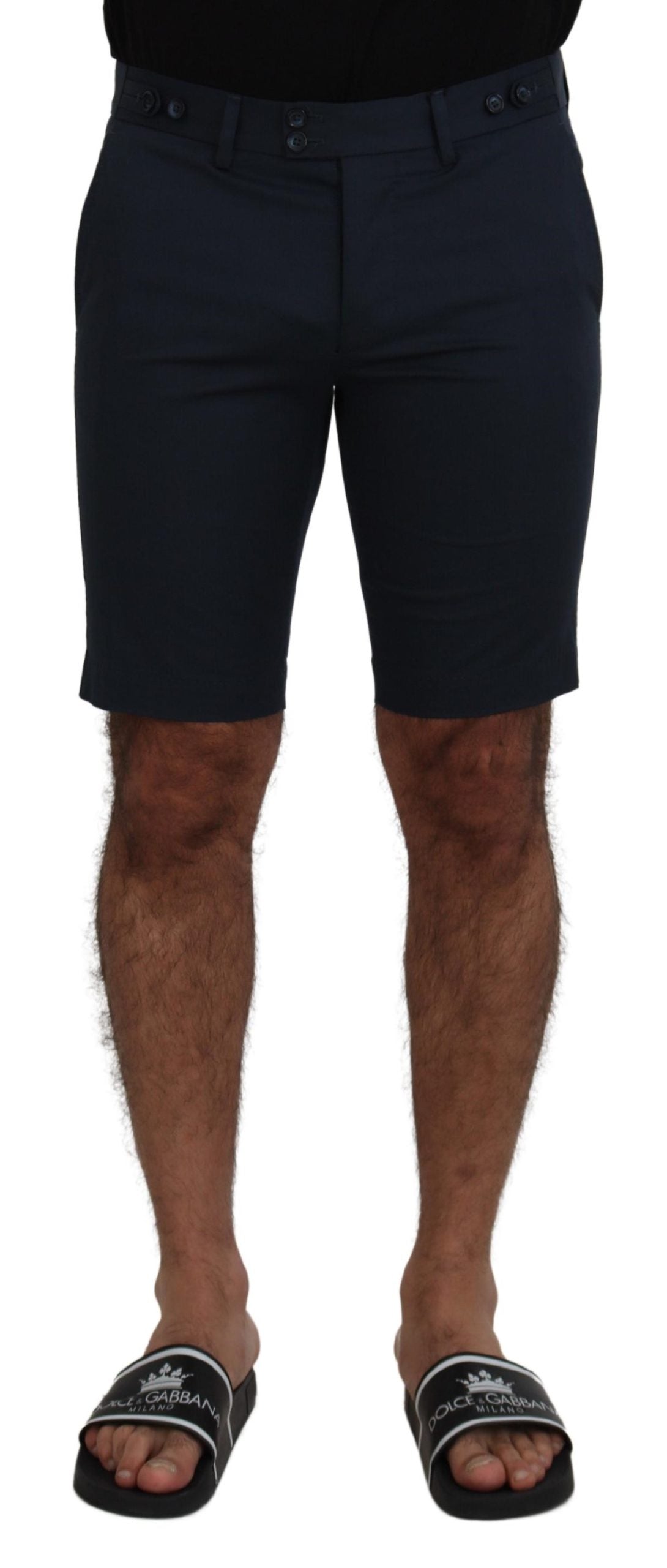 Dolce & Gabbana Elegant Blue Cotton Blend Shorts - ACCEXO
