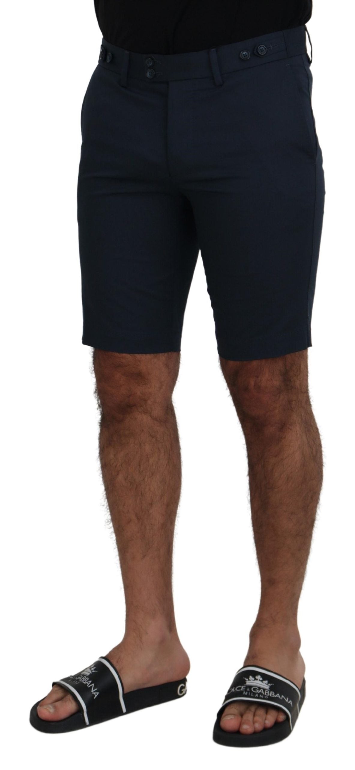 Dolce & Gabbana Elegant Blue Cotton Blend Shorts - ACCEXO