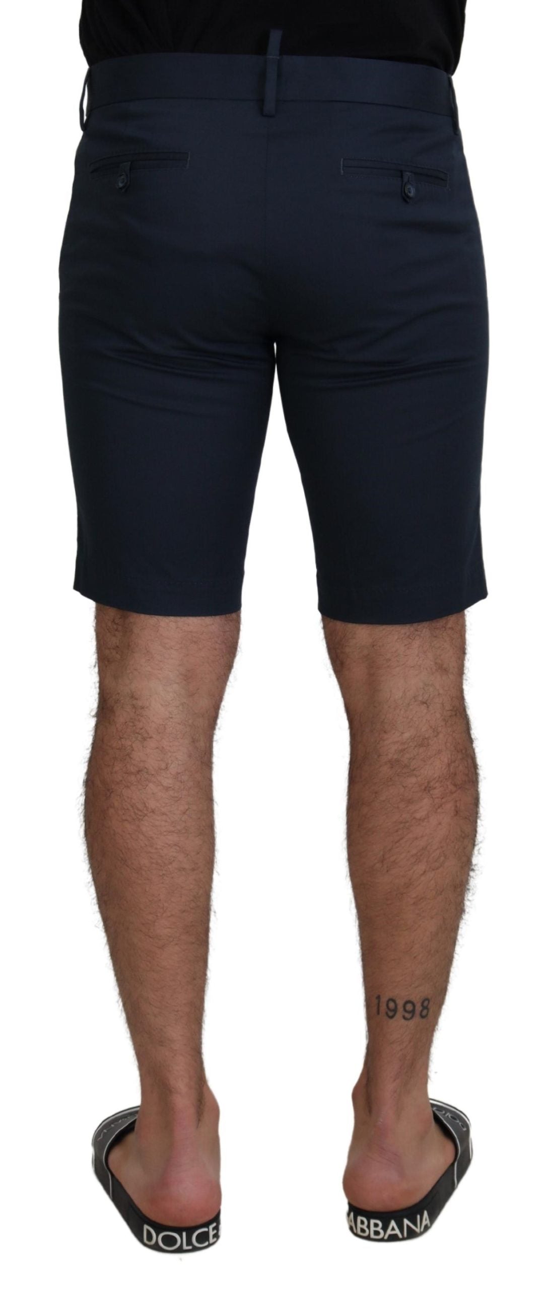 Dolce & Gabbana Elegant Blue Cotton Blend Shorts - ACCEXO