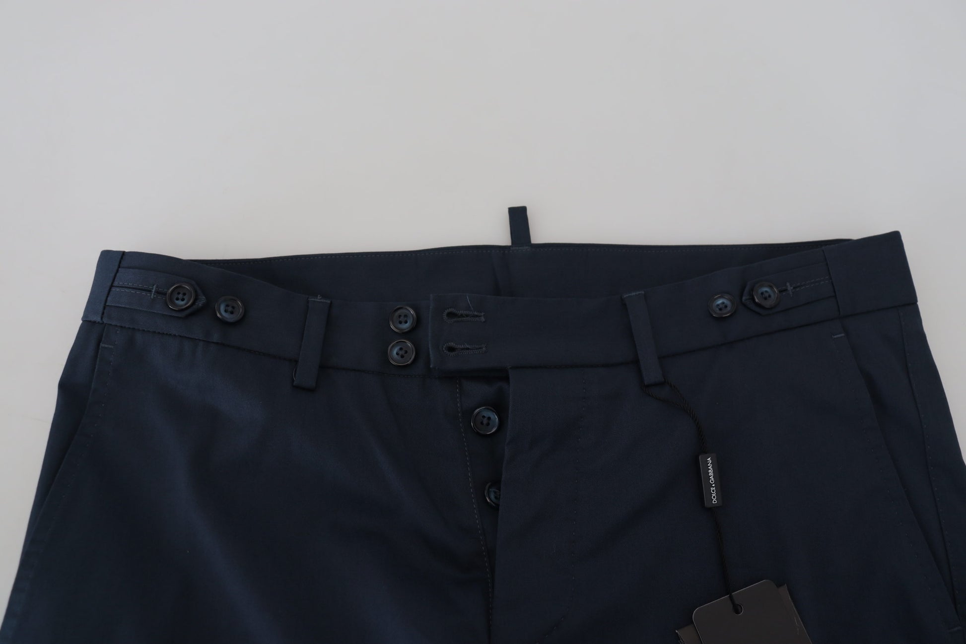 Dolce & Gabbana Elegant Blue Cotton Blend Shorts - ACCEXO