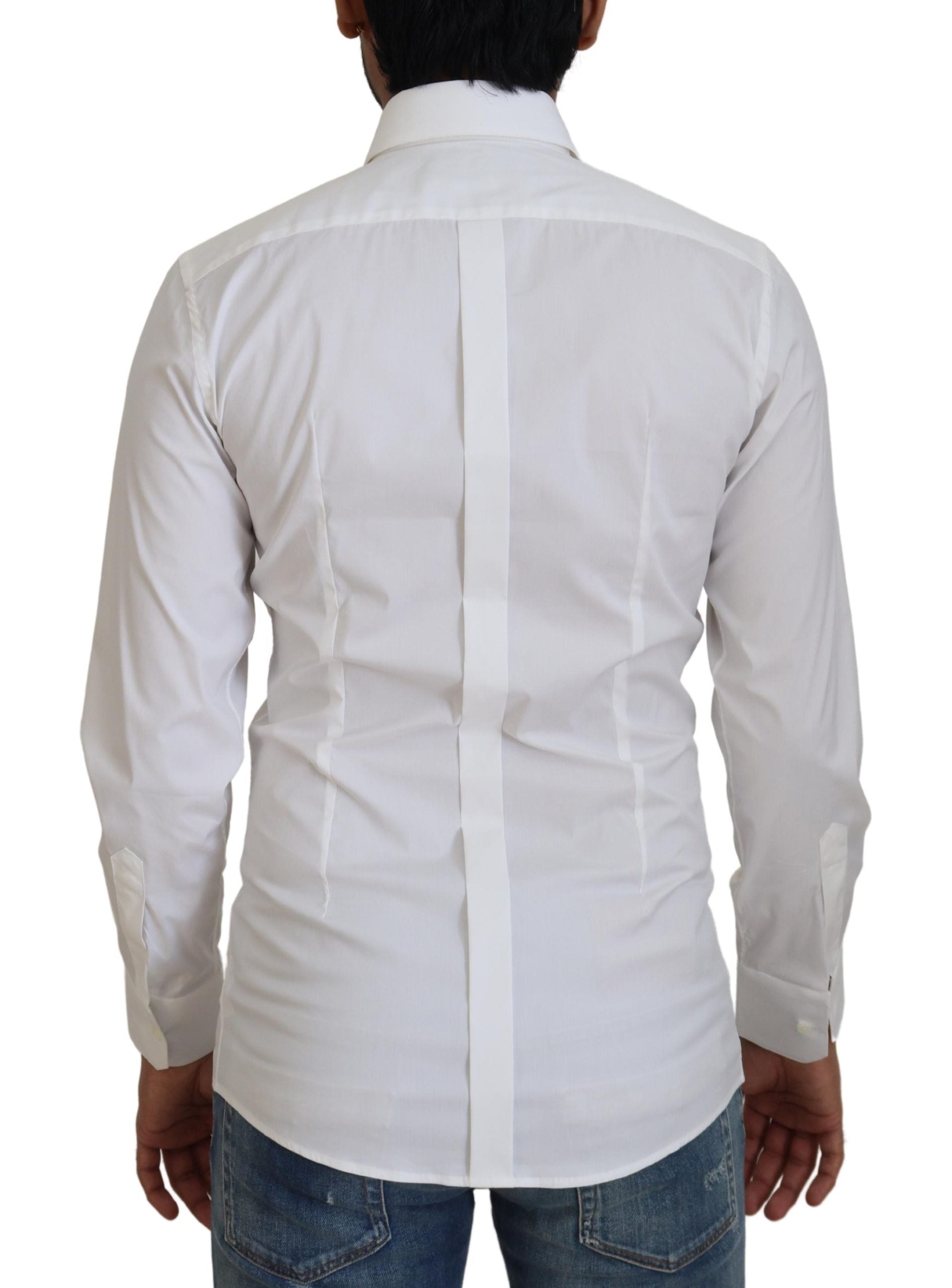 Dolce & Gabbana Dazzling White Slim Fit Dress Shirt - ACCEXO