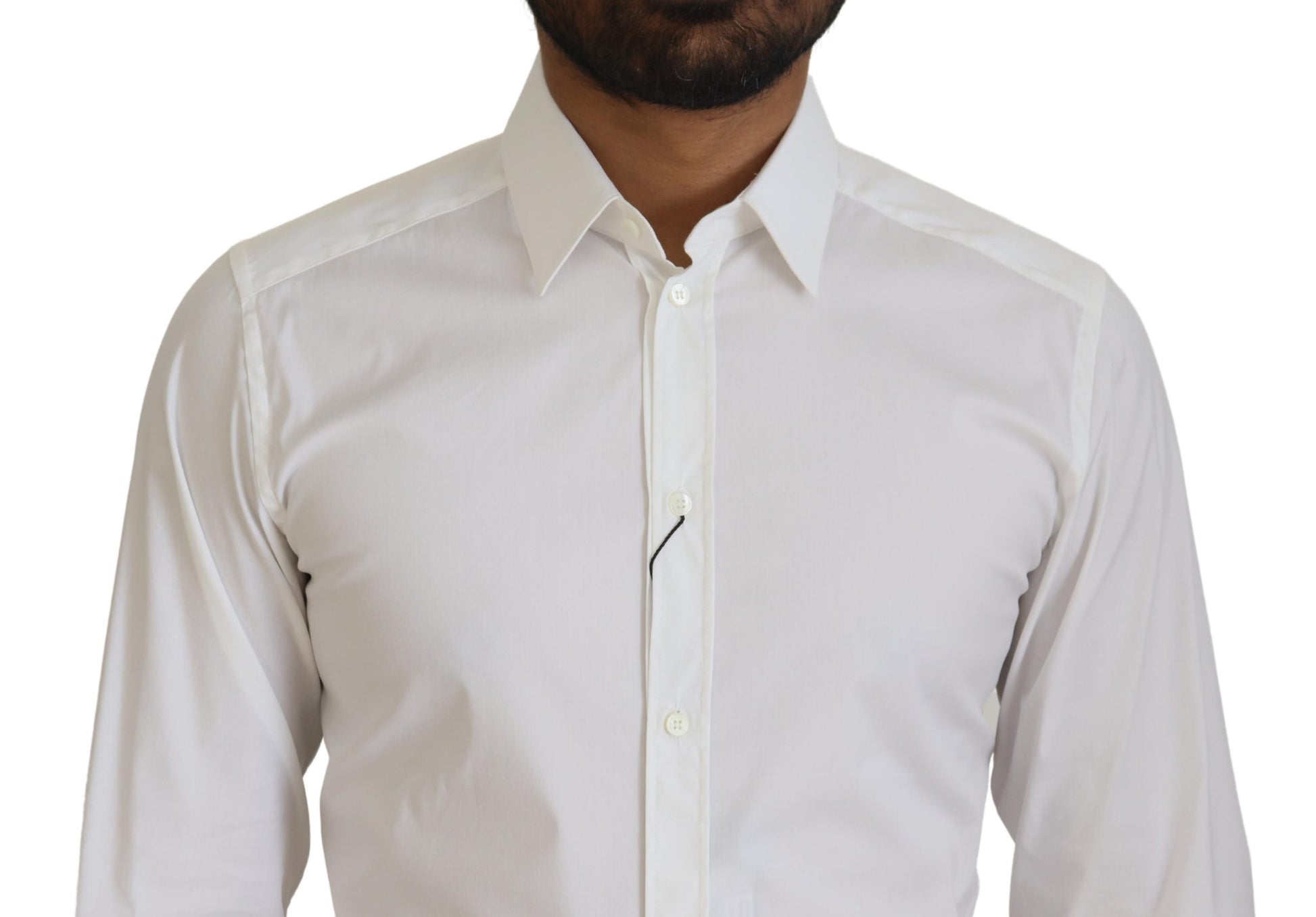 Dolce & Gabbana Dazzling White Slim Fit Dress Shirt - ACCEXO