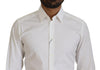 Dolce & Gabbana Dazzling White Slim Fit Dress Shirt