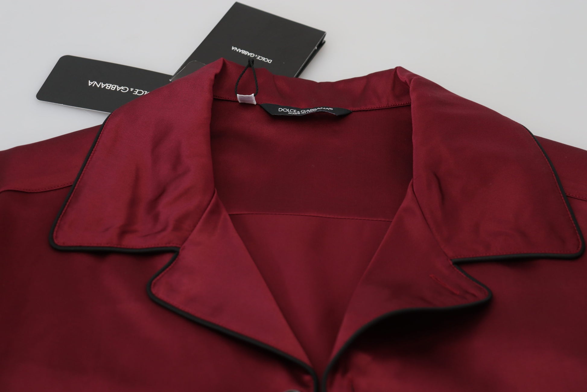 Dolce & Gabbana Elegant Silk Red Nightshirt Pajama - ACCEXO