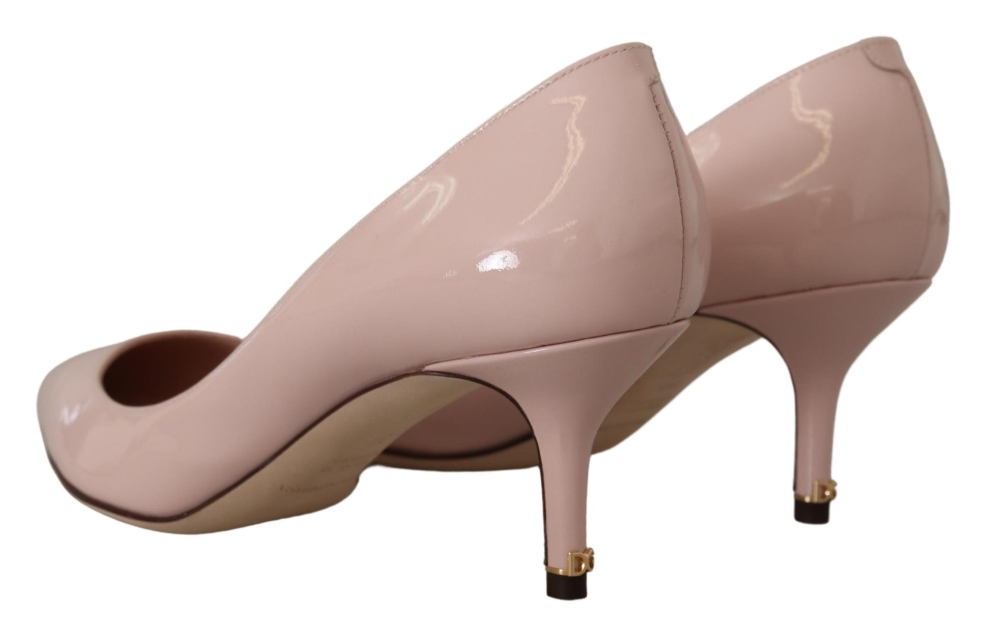 Dolce & Gabbana Elegant Patent Leather Heels in Pink - ACCEXO