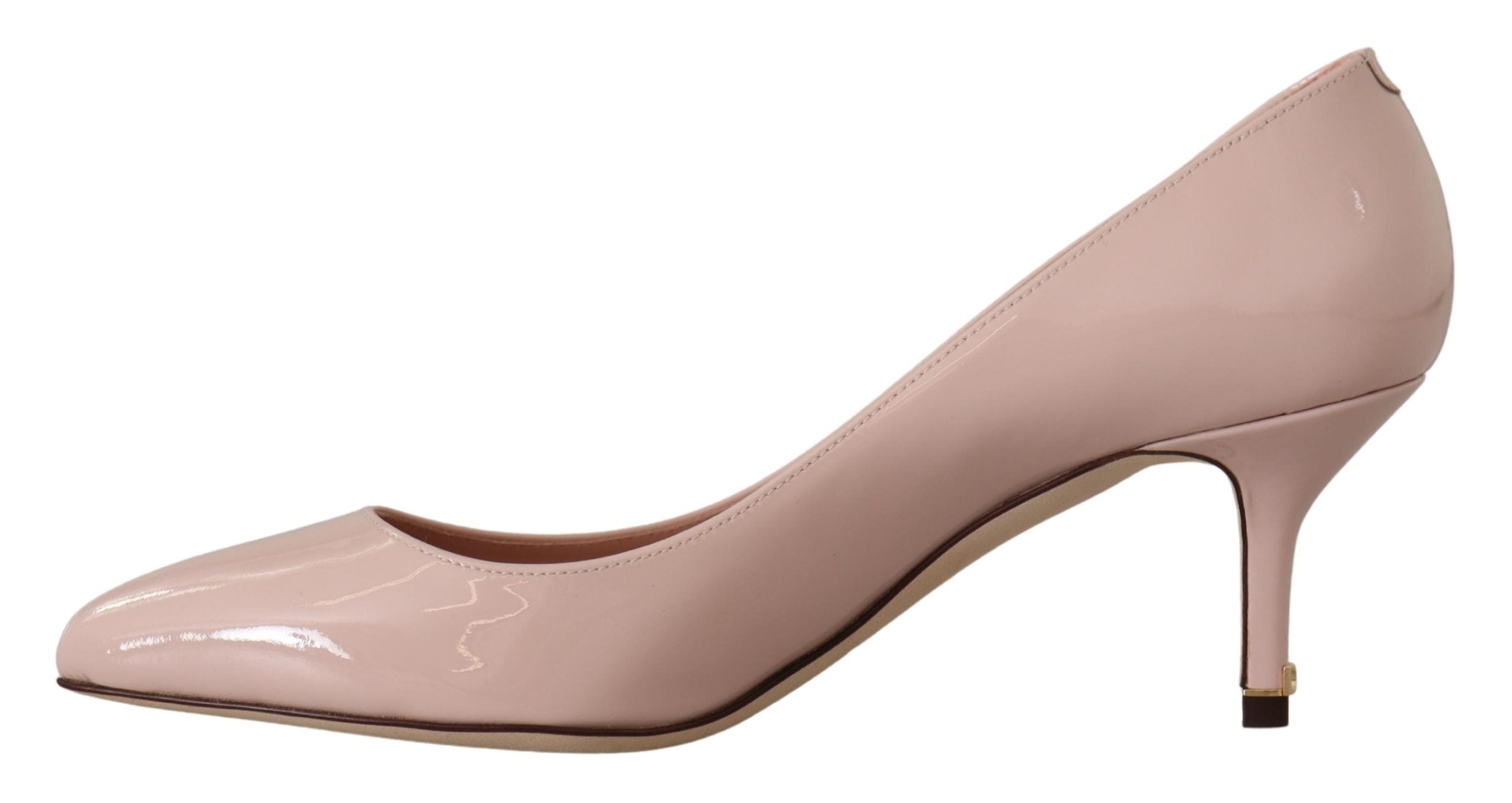 Dolce & Gabbana Elegant Patent Leather Heels in Pink - ACCEXO