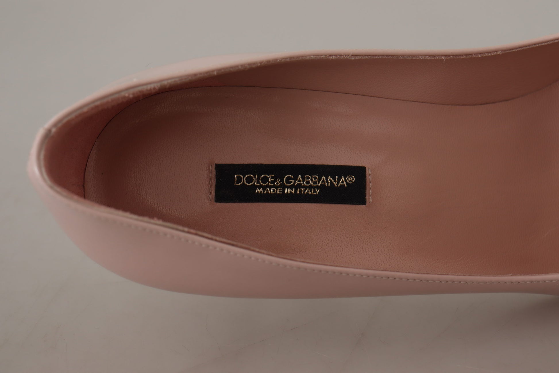 Dolce & Gabbana Elegant Patent Leather Heels in Pink - ACCEXO