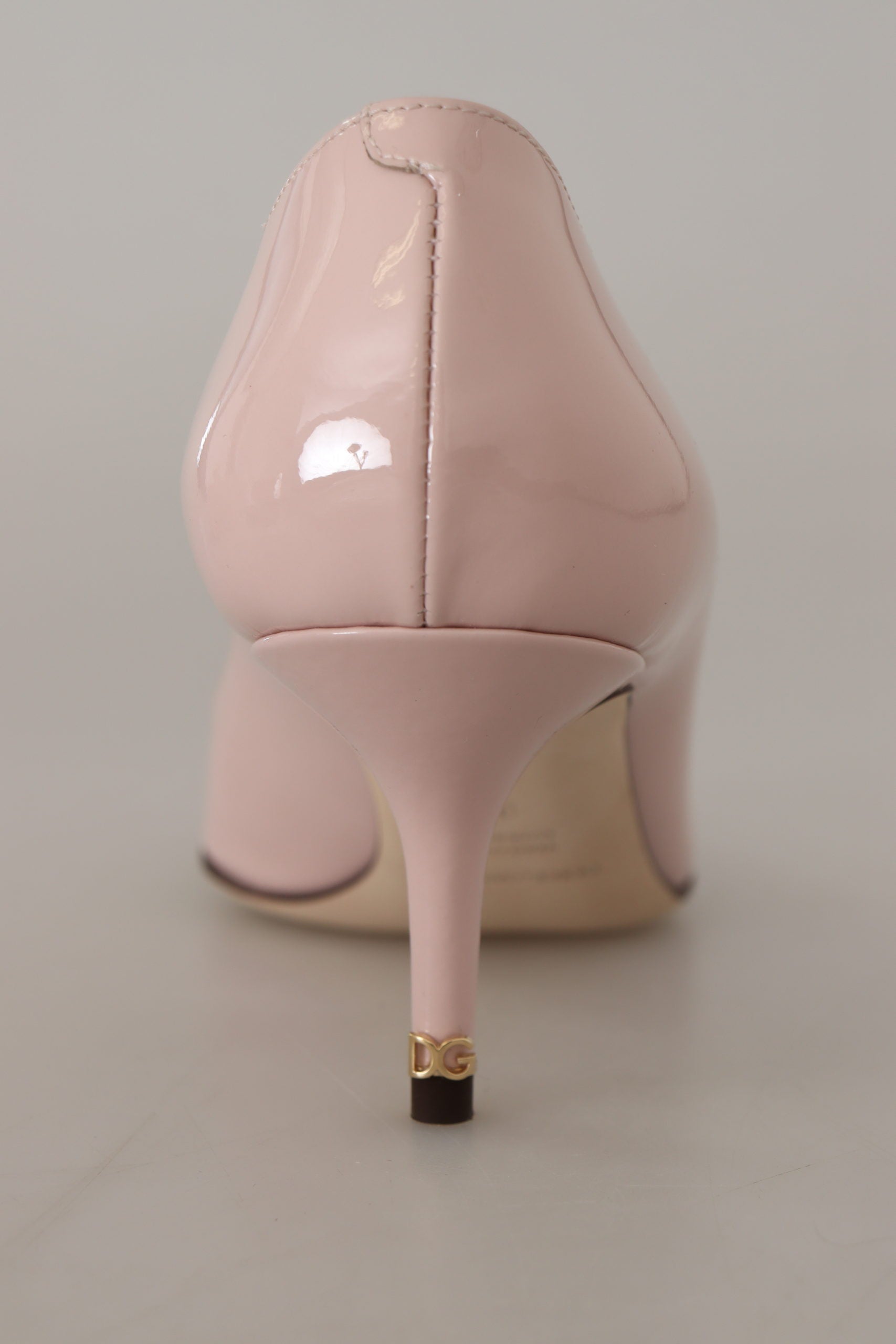 Dolce & Gabbana Elegant Patent Leather Heels in Pink - ACCEXO