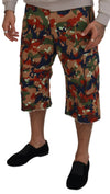 Dolce & Gabbana Italian Designer Multicolor Cargo Shorts