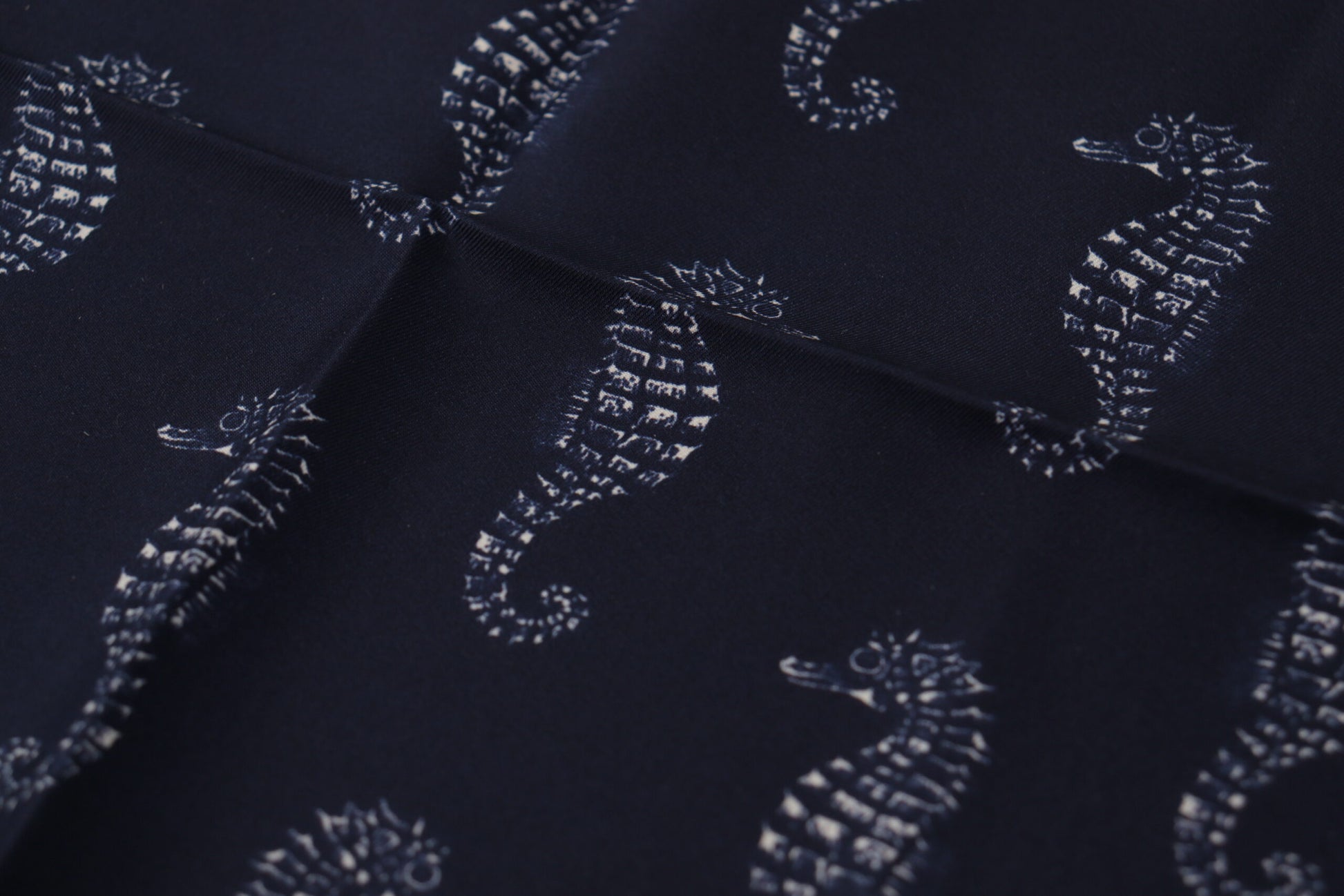 Dolce & Gabbana Elegant Blue Seahorse Silk Men's Scarf - ACCEXO