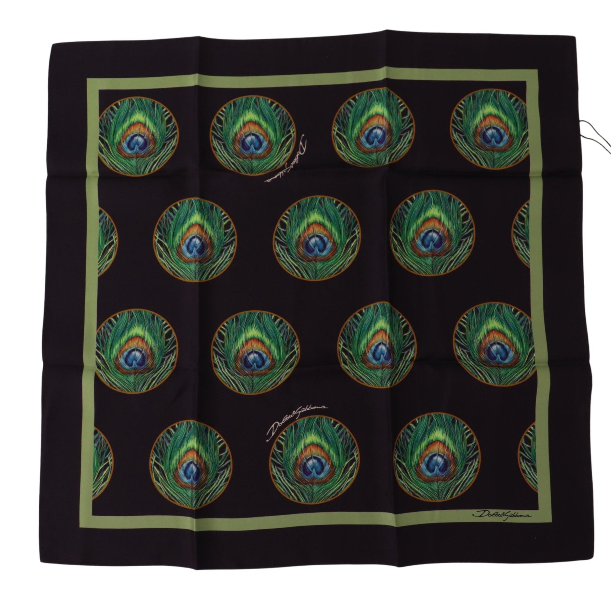 Dolce & Gabbana Elegant Silk Square Scarf Wrap - ACCEXO