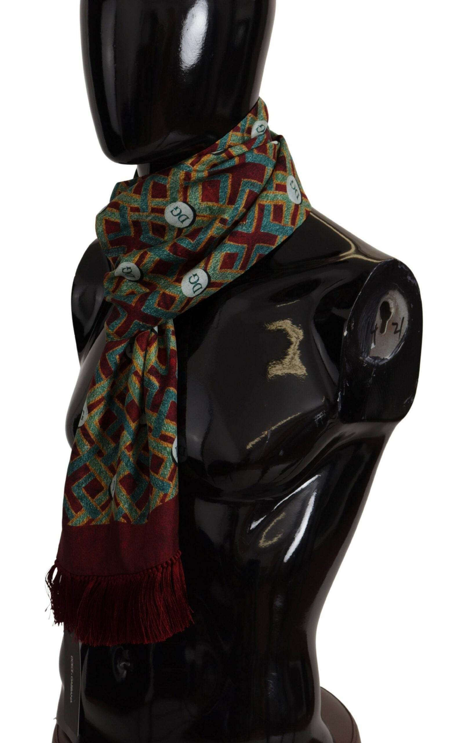 Dolce & Gabbana Elegant Multicolor Silk Men's Scarf Wrap - ACCEXO