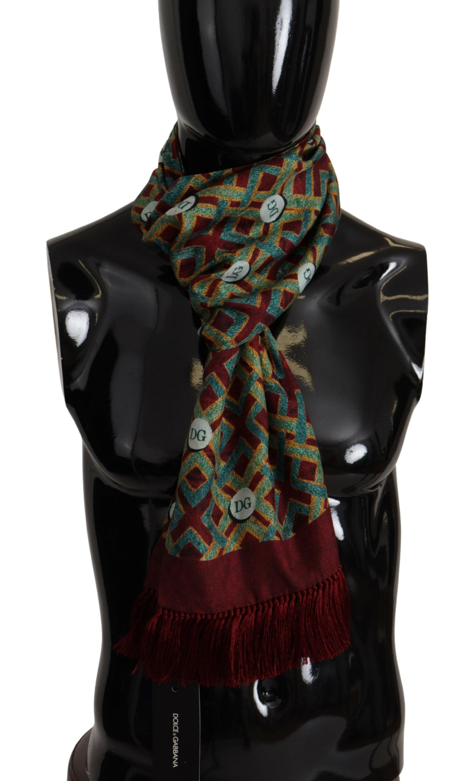 Dolce & Gabbana Elegant Multicolor Silk Men's Scarf Wrap - ACCEXO