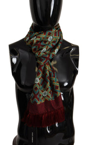 Dolce & Gabbana Elegant Multicolor Silk Men's Scarf Wrap - ACCEXO