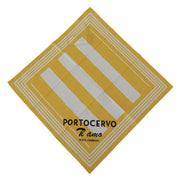Dolce & Gabbana Elegant Yellow Cotton Square Scarf - ACCEXO