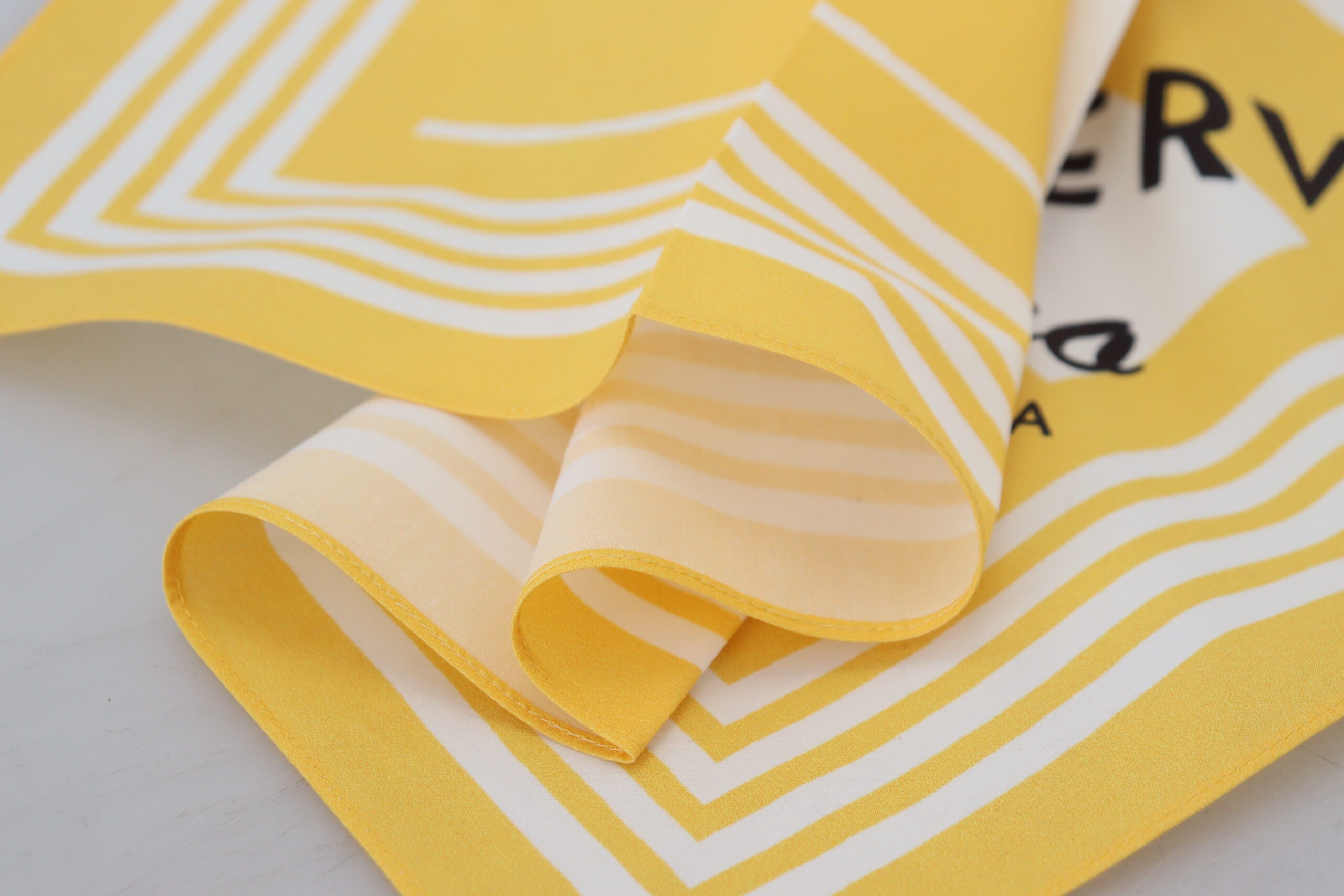 Dolce & Gabbana Elegant Yellow Cotton Square Scarf - ACCEXO