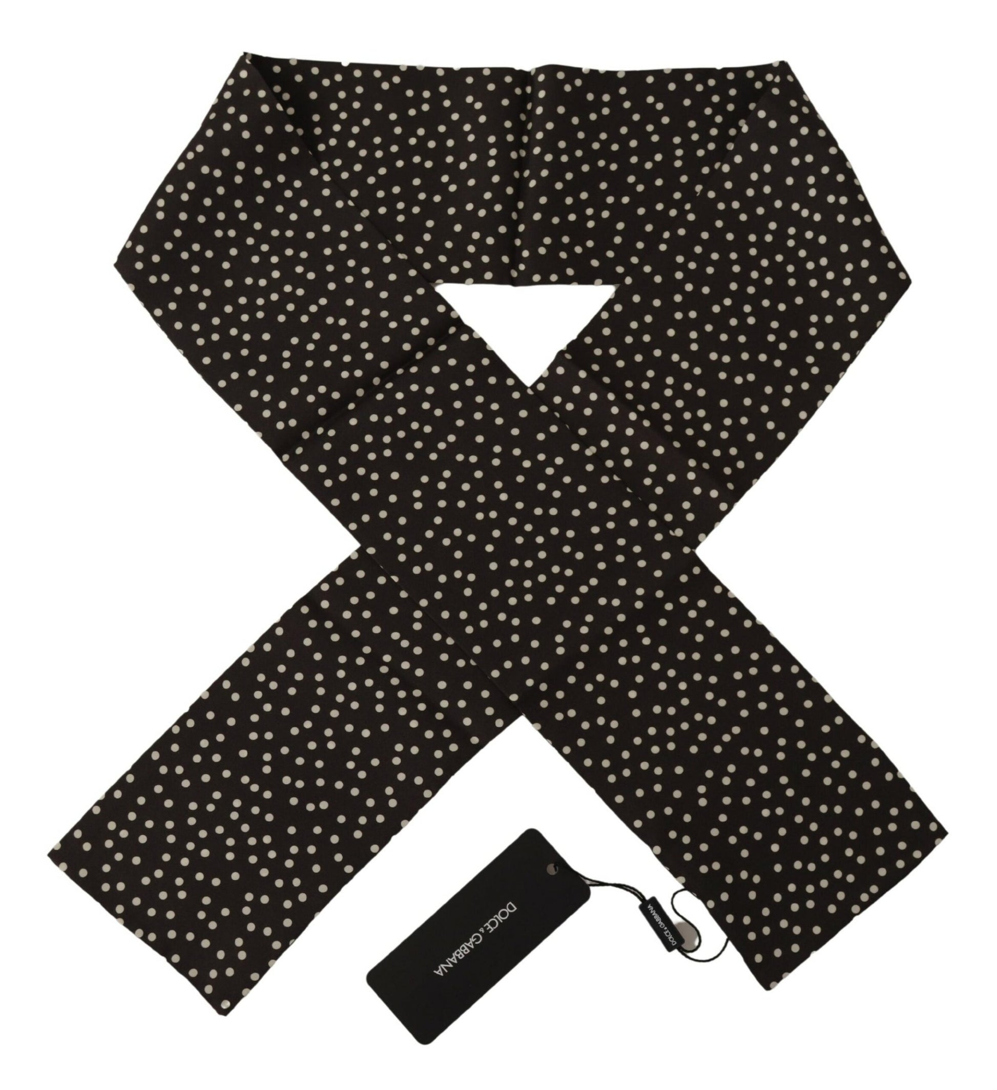 Dolce & Gabbana Elegant Silk Polka Dot Men's Scarf - ACCEXO