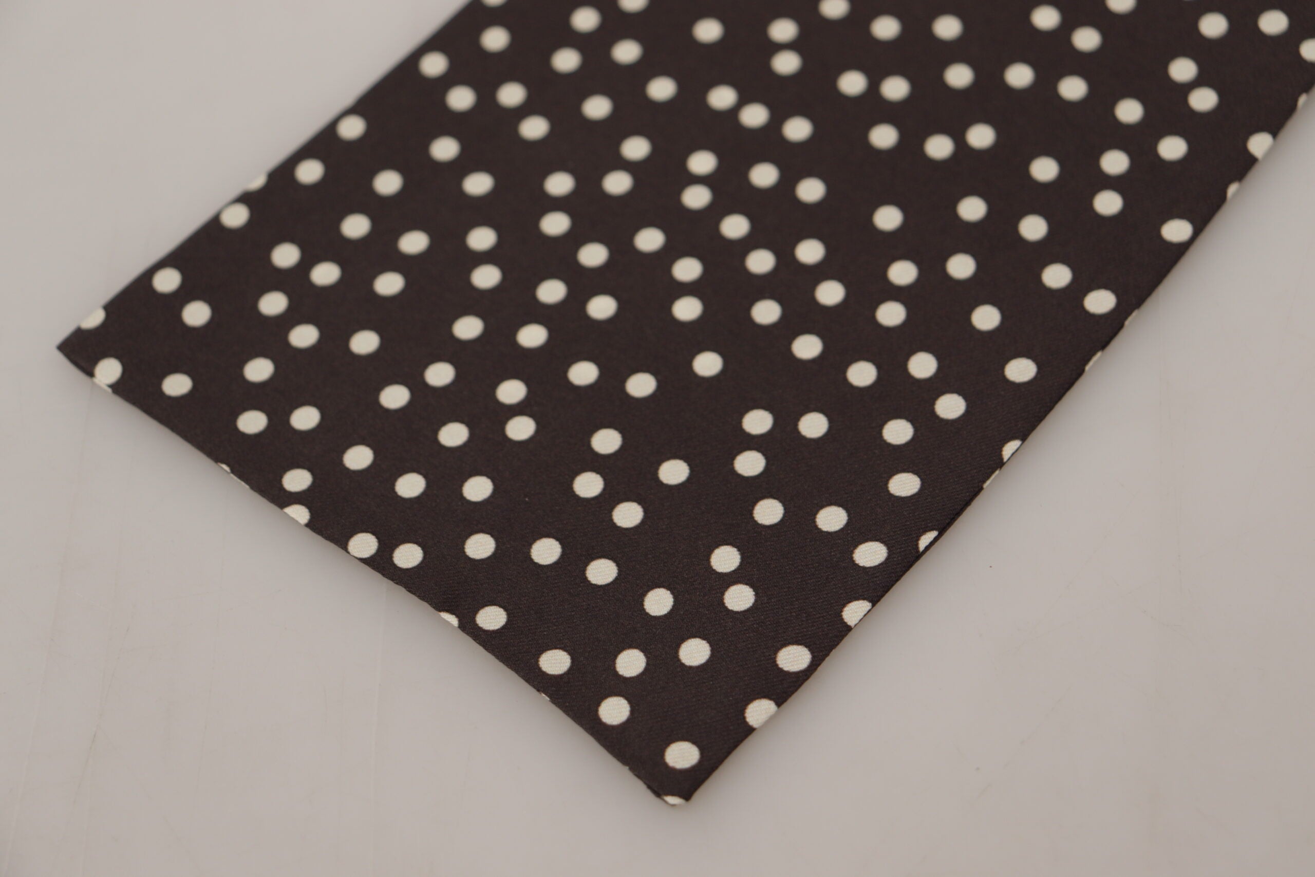 Dolce & Gabbana Elegant Silk Polka Dot Men's Scarf - ACCEXO