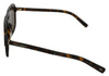 Dolce & Gabbana Elegant Brown Patterned Men's Sunglasses