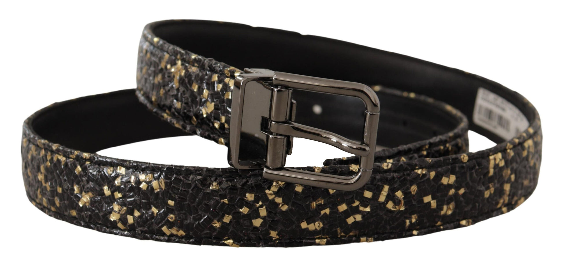 Dolce & Gabbana Elegant Italian Leather Belt with Crown Detail - ACCEXO