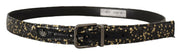 Dolce & Gabbana Elegant Italian Leather Belt with Crown Detail - ACCEXO