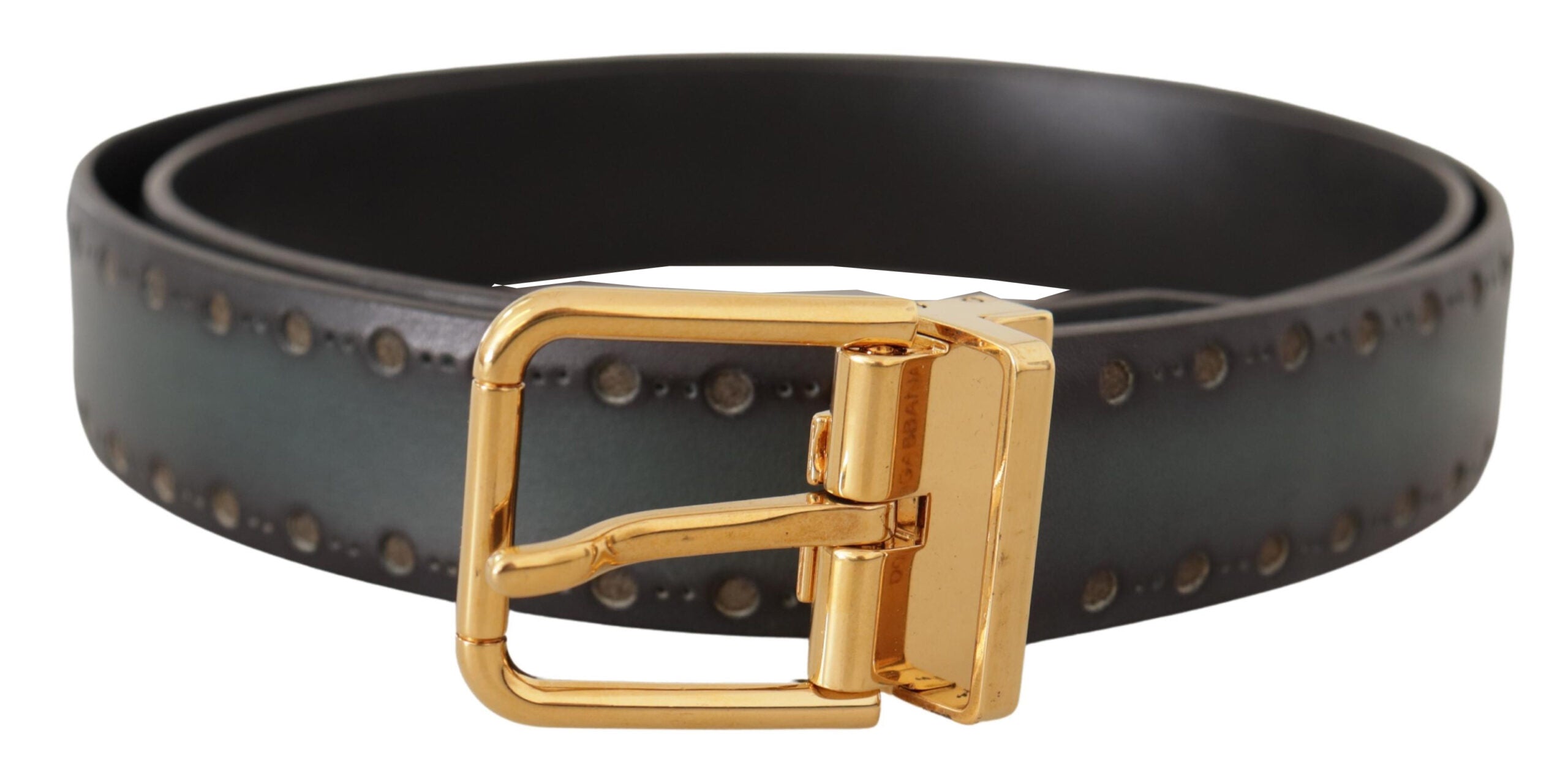 Dolce & Gabbana Emerald Elegance Leather Belt - ACCEXO