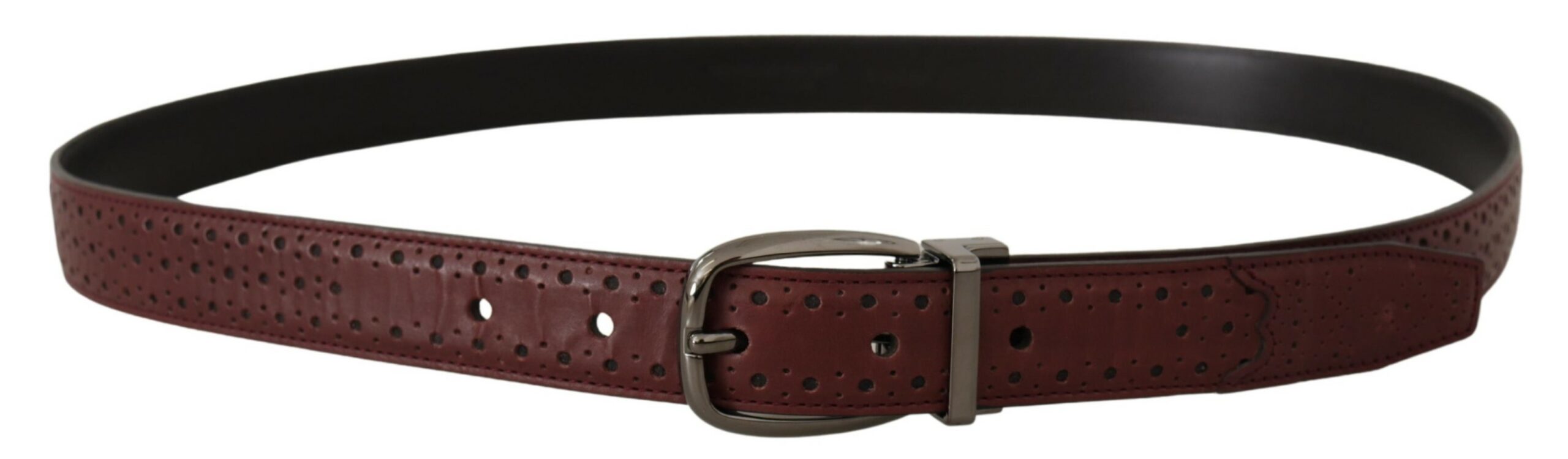 Dolce & Gabbana Elegant Leather Belt with Metal Buckle - ACCEXO