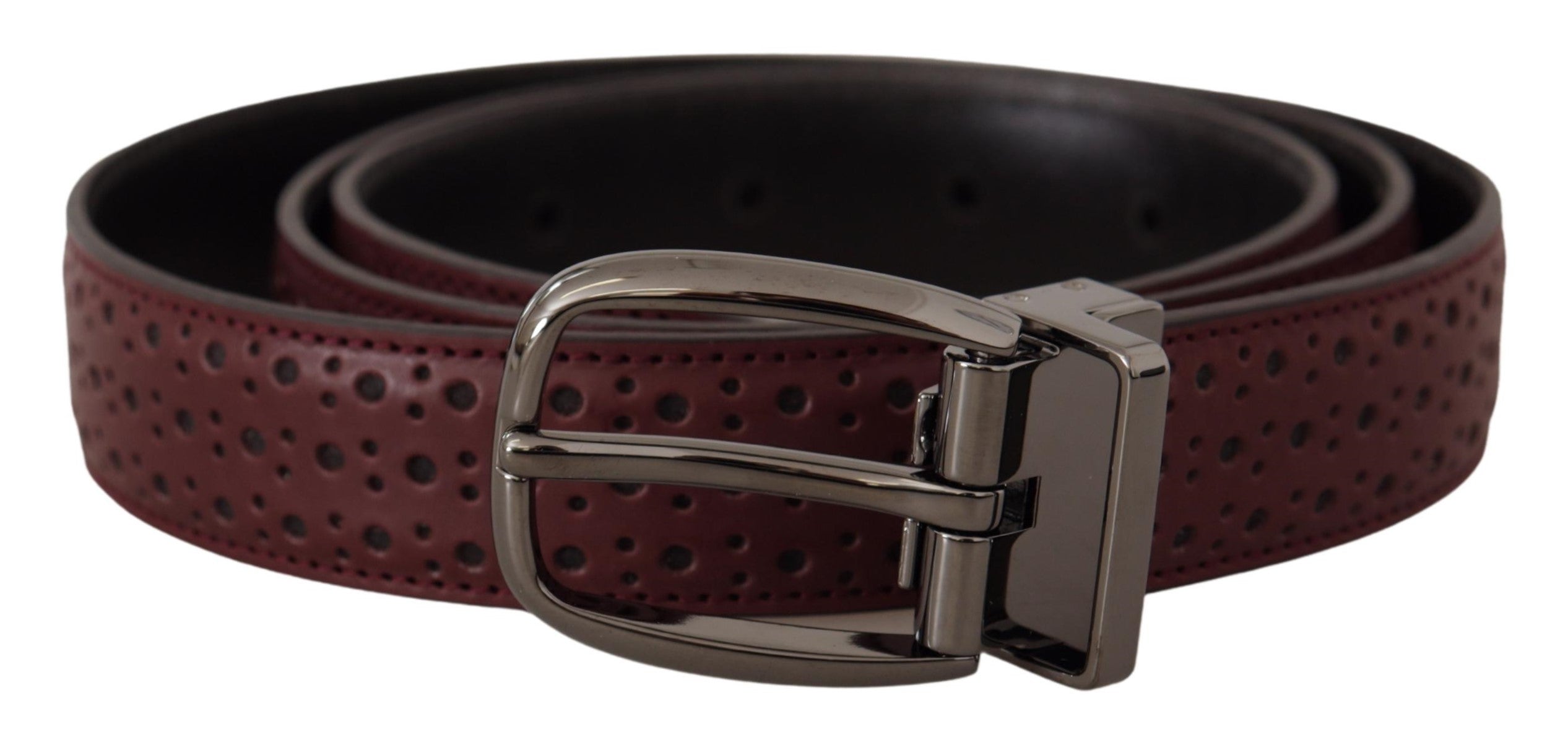 Dolce & Gabbana Elegant Leather Belt with Metal Buckle - ACCEXO