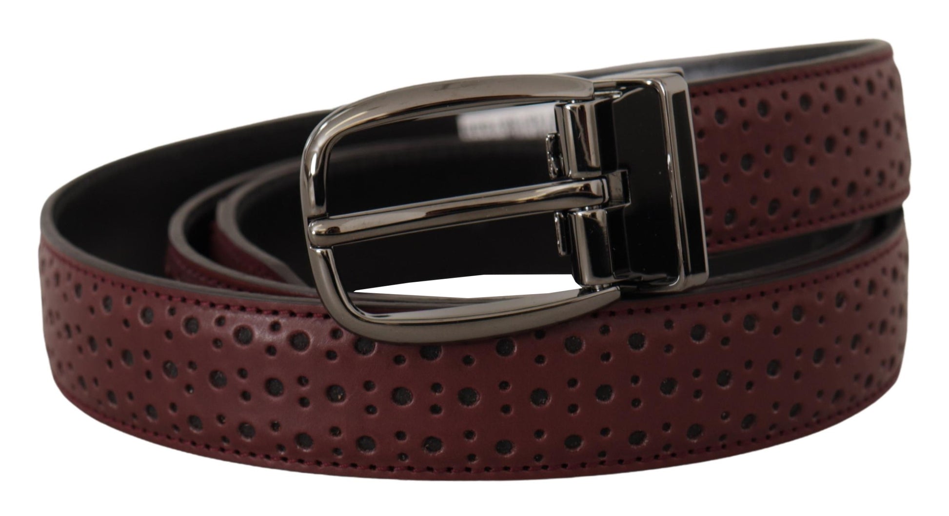 Dolce & Gabbana Elegant Leather Belt with Metal Buckle - ACCEXO