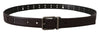 Dolce & Gabbana Burgundy Elegance Leather Belt