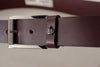 Dolce & Gabbana Elegant Brown Leather Designer Belt