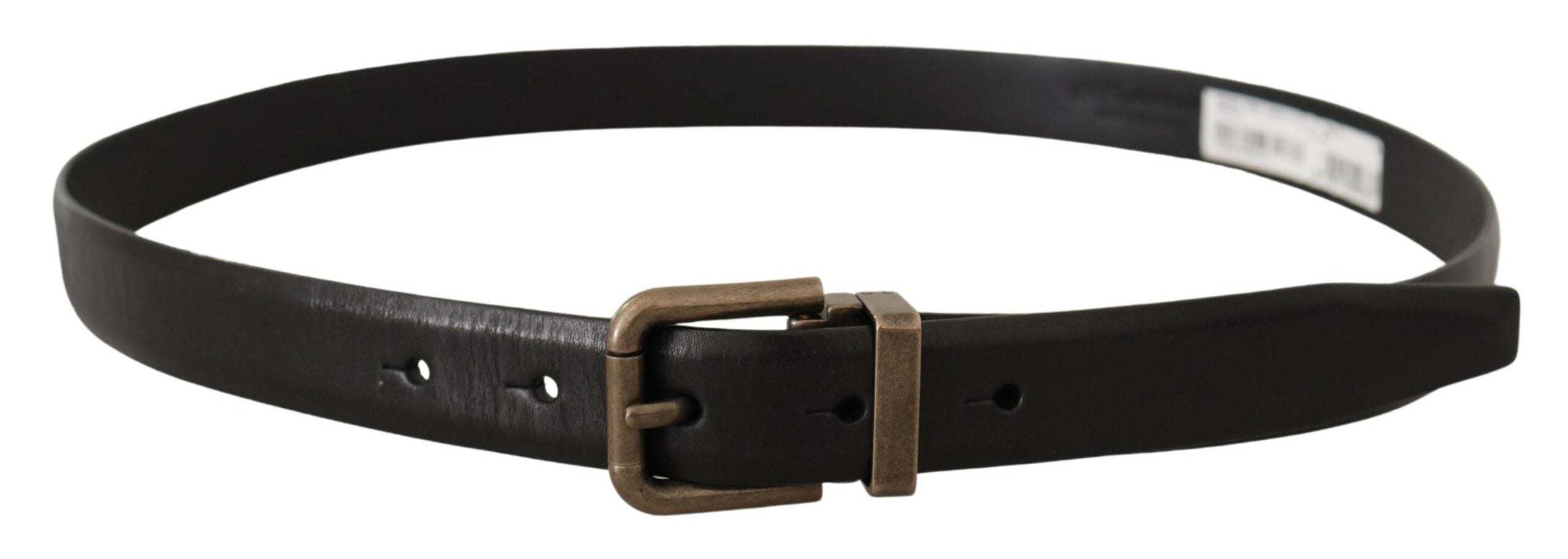 Dolce & Gabbana Elegant Black Calf Leather Belt - ACCEXO
